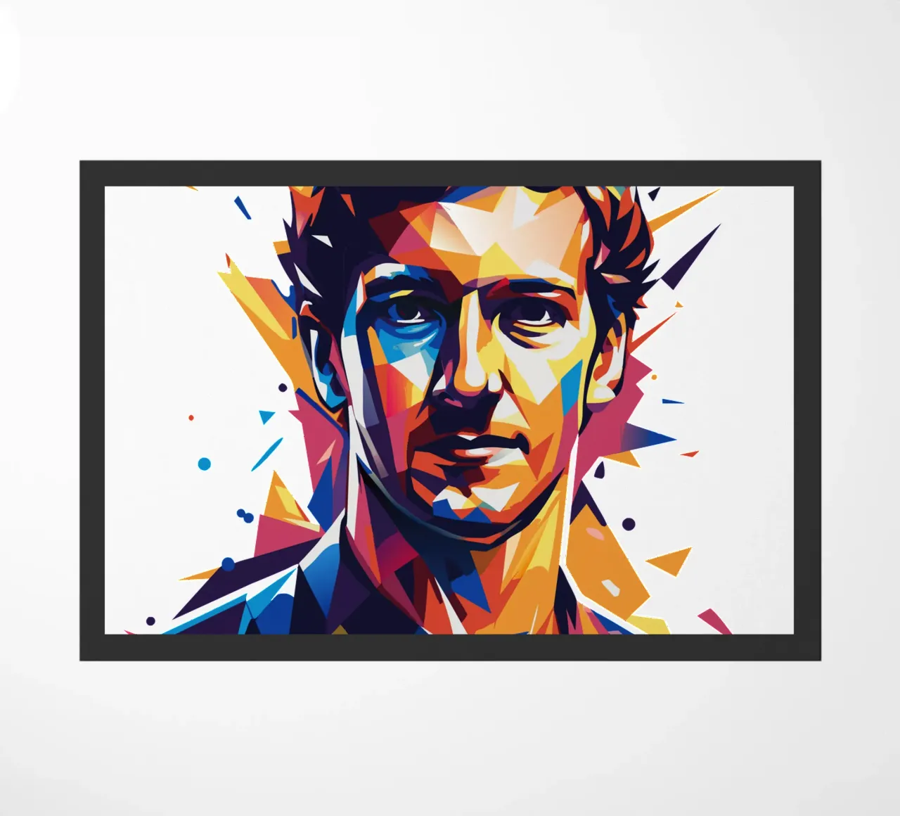 Mark Zuckerberg in WPAP Pop ARt felpudo de vectorartnesia