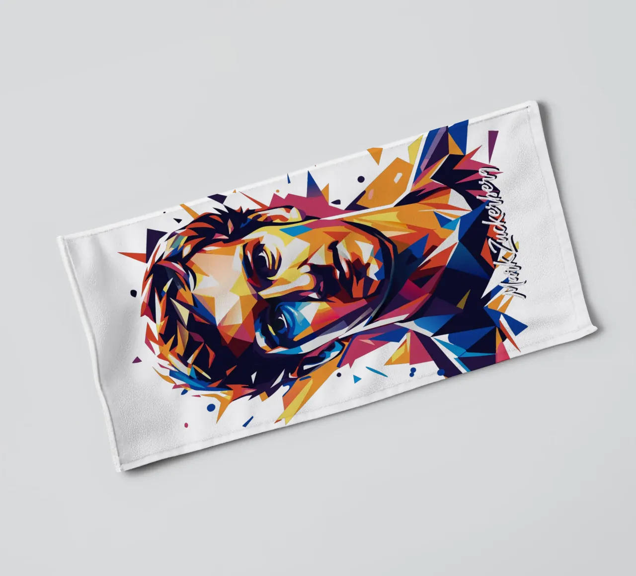 Mark Zuckerberg in WPAP Pop ARt Handtuch von vectorartnesia