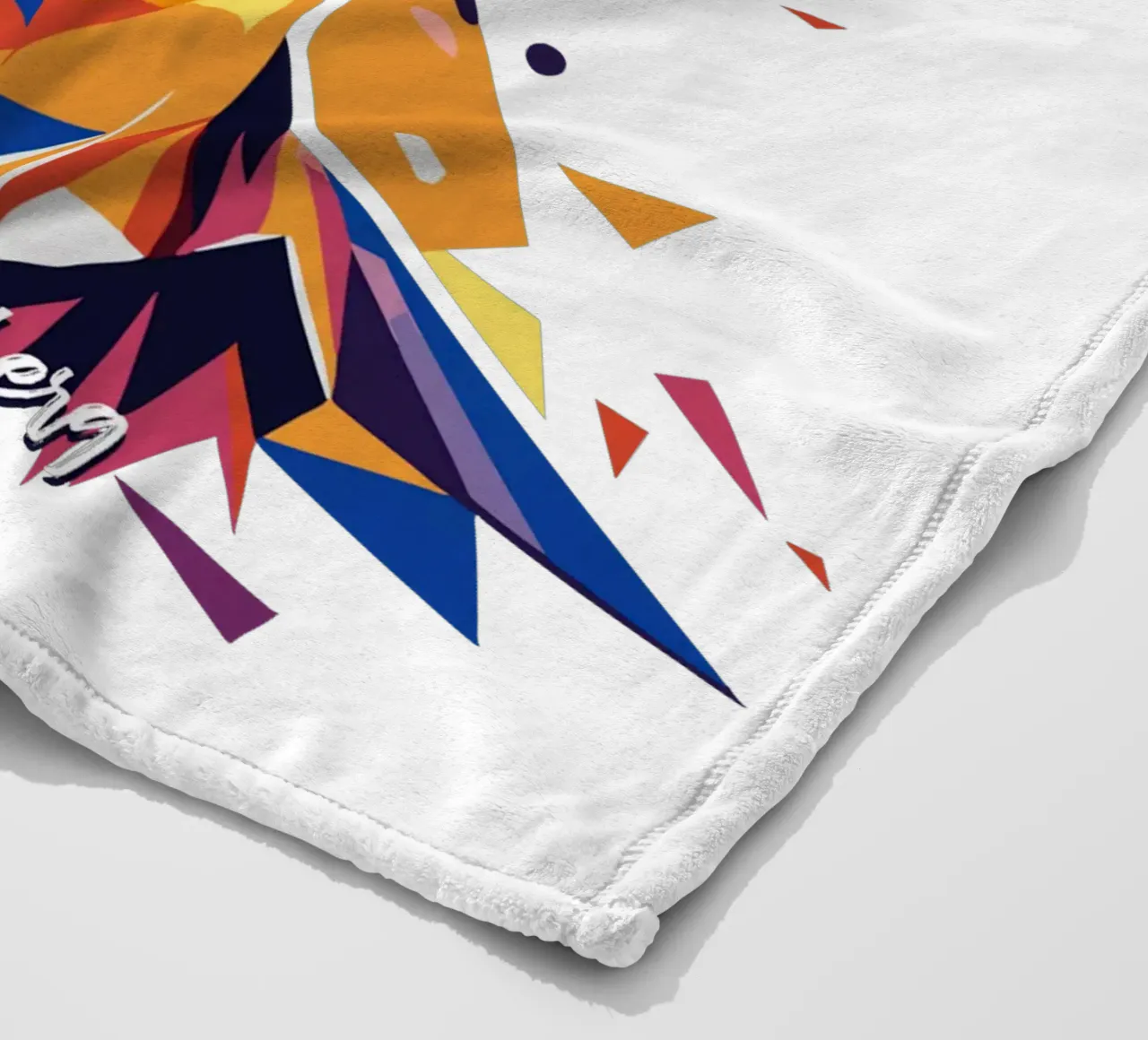 Mark Zuckerberg in WPAP Pop ARt fleece blanket by vectorartnesia