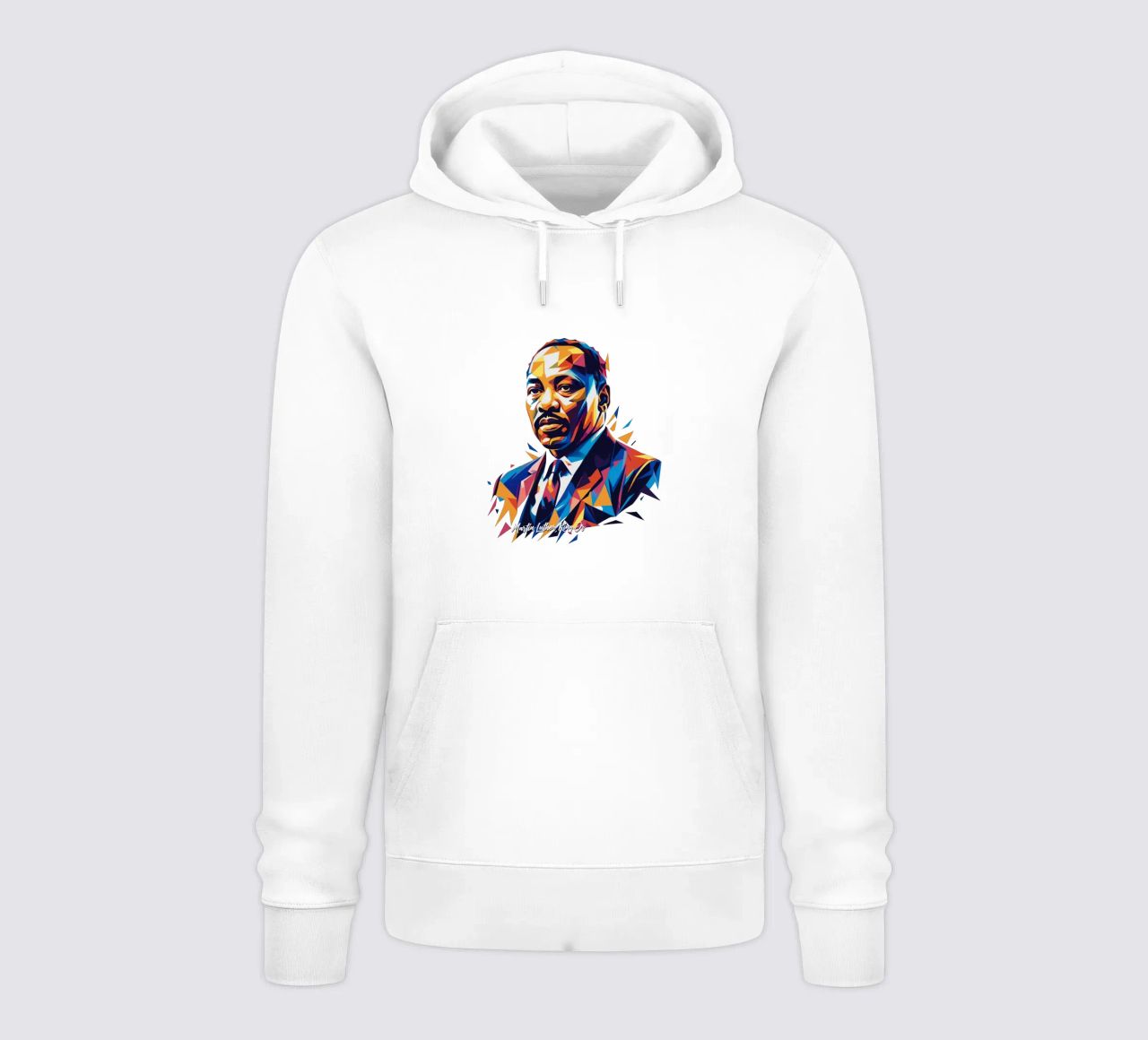 Martin Luther King Jr WPAP Pop Art felpa con cappuccio da vectorartnesia