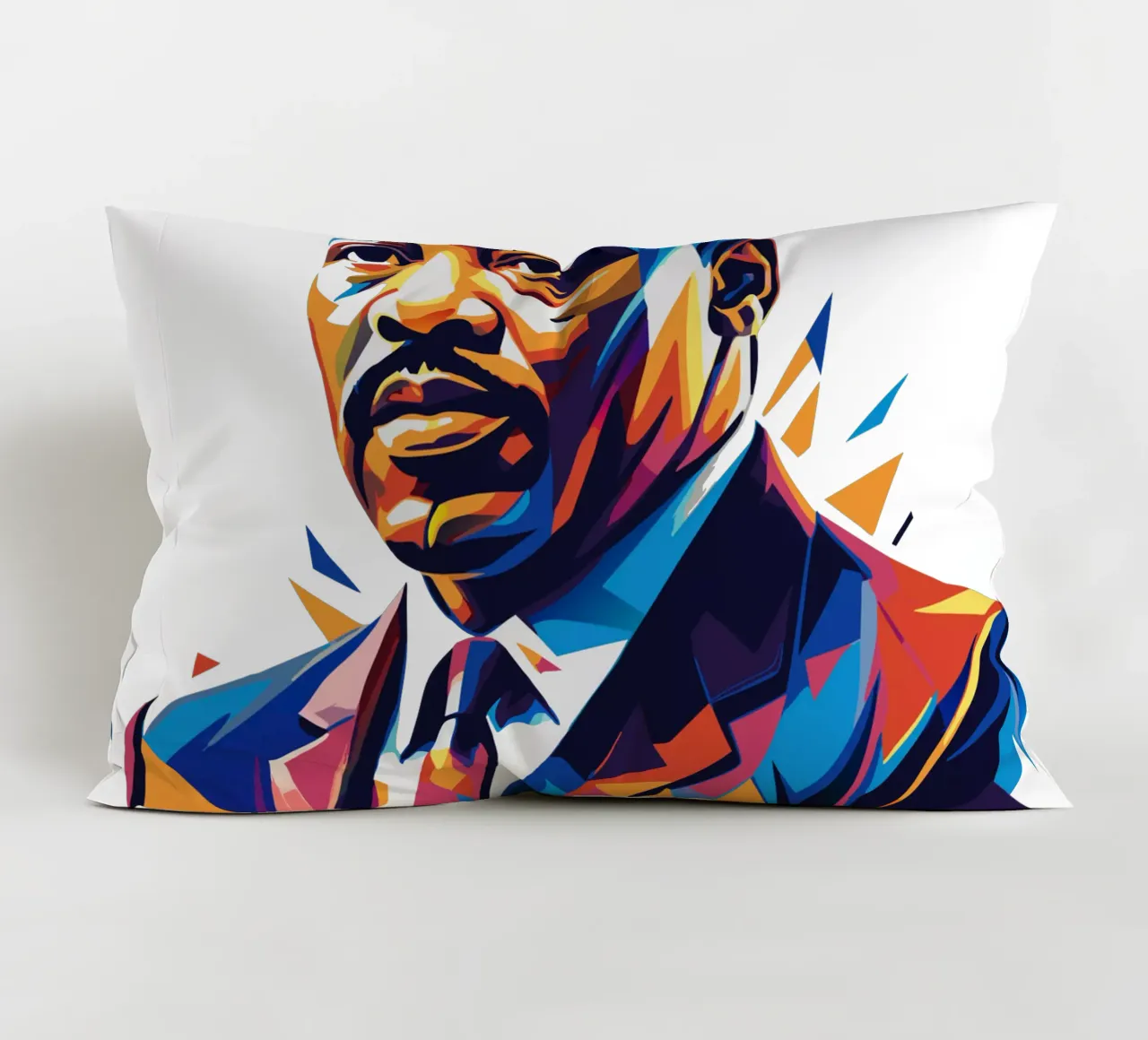 Martin Luther King Jr WPAP Pop Art cuscino da vectorartnesia