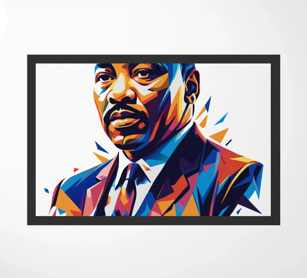 Martin Luther King Jr WPAP Pop Art zerbino da vectorartnesia