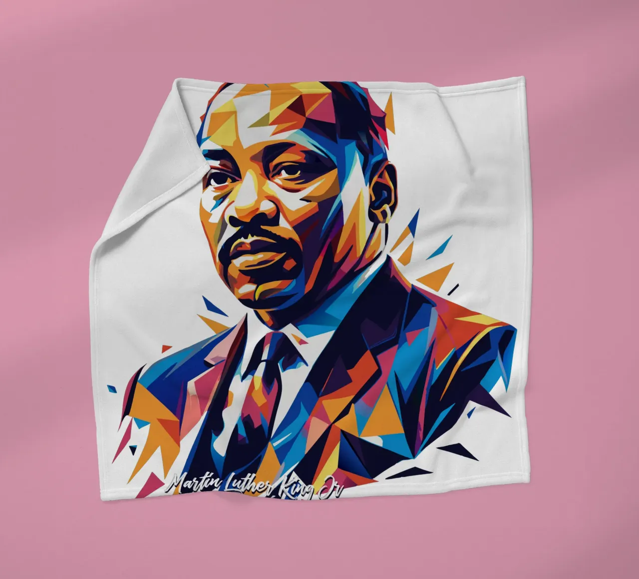 Martin Luther King Jr WPAP Pop Art coperta in pile da vectorartnesia