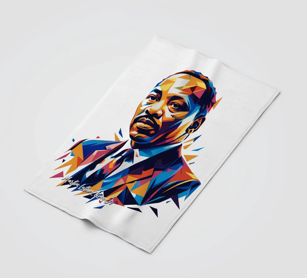Martin Luther King Jr WPAP Pop Art coperta in pile da vectorartnesia