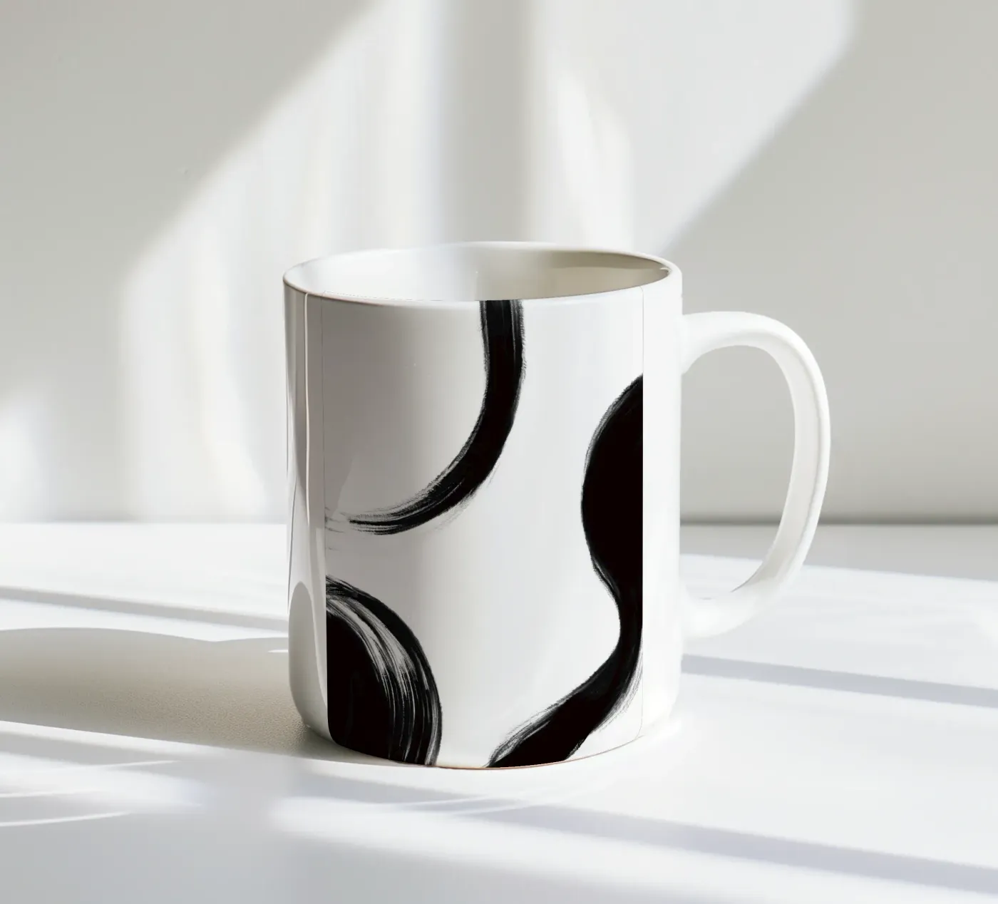 abstract ceramic mug by by elle arts