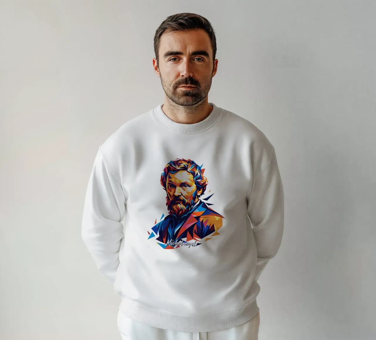 Michelangelo WPAP Pop Art sweatshirt by vectorartnesia
