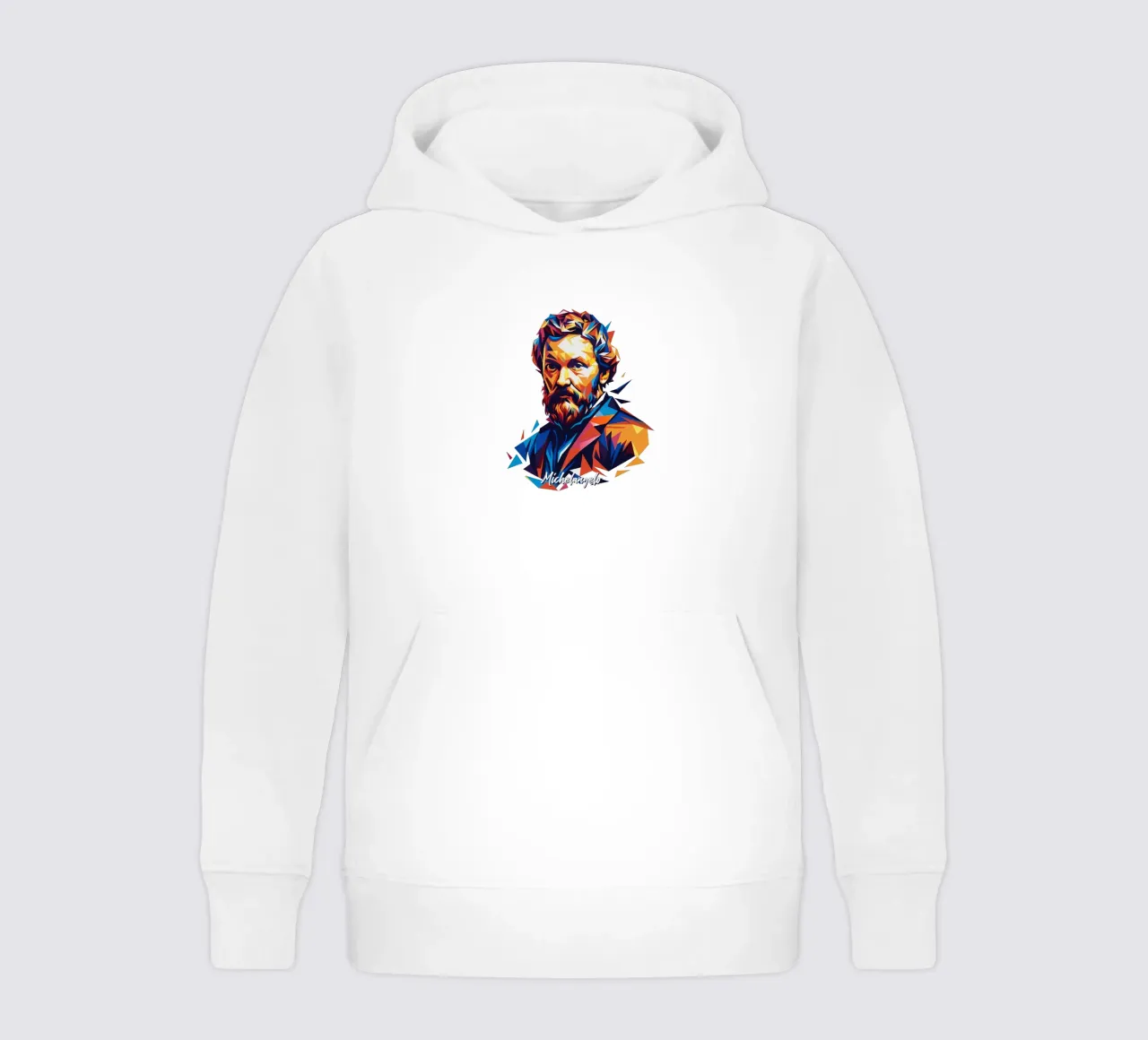 Michelangelo WPAP Pop Art felpa bambino con cappuccio da vectorartnesia
