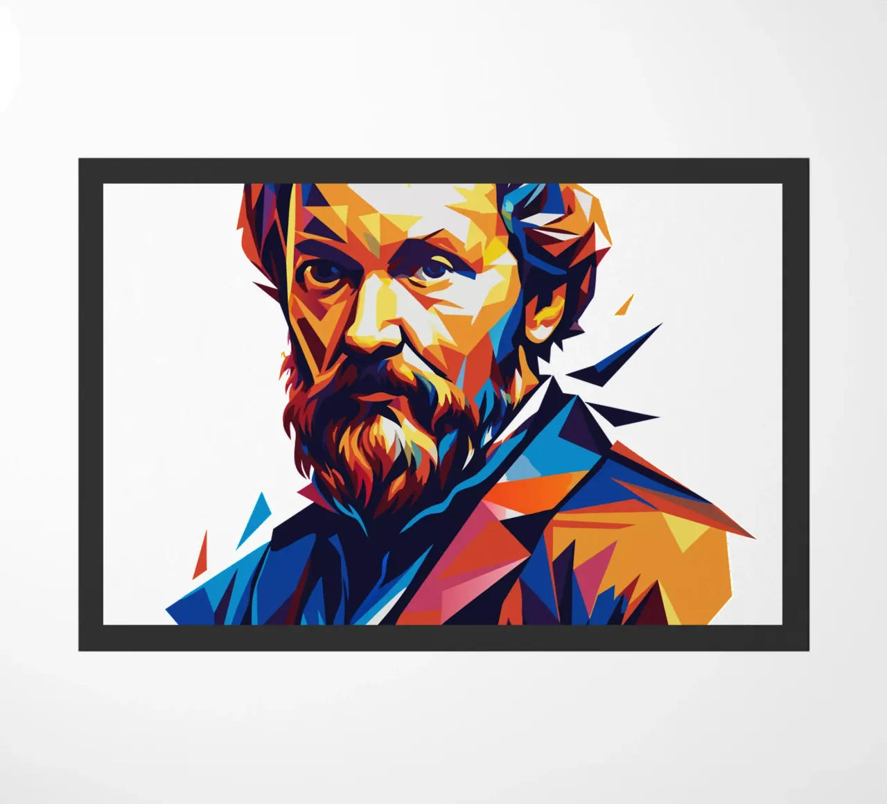 Michelangelo WPAP Pop Art zerbino da vectorartnesia