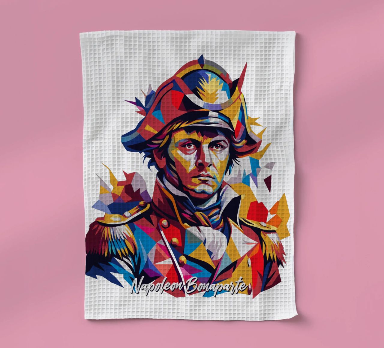 Napoleon Bonaparte WPAP Pop ARt torchon de vectorartnesia