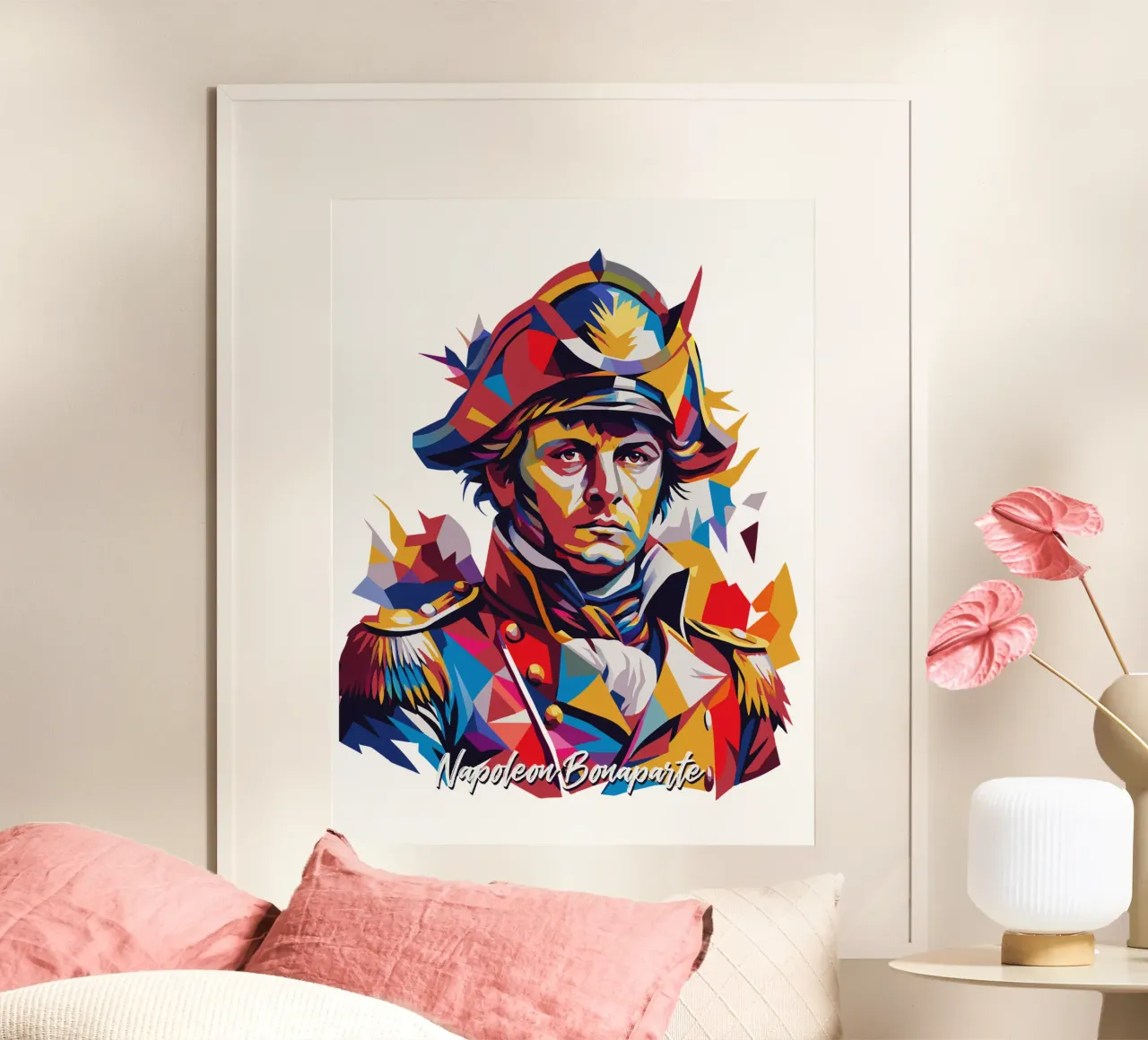 Napoleon Bonaparte WPAP Pop ARt poster da vectorartnesia