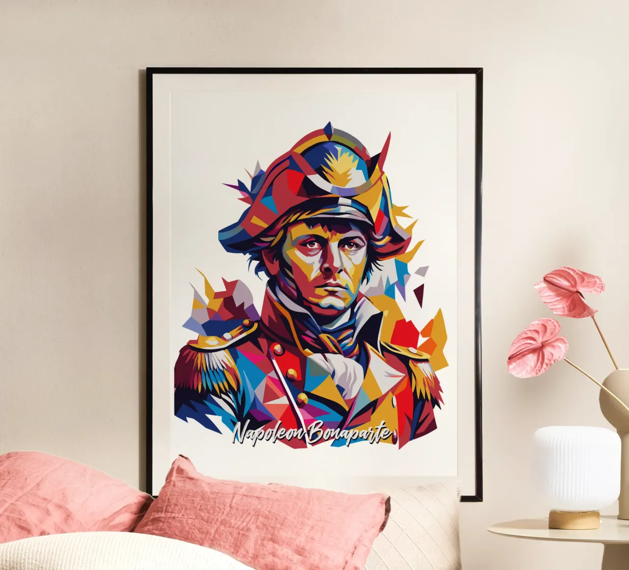 Napoleon Bonaparte WPAP Pop ARt poster da vectorartnesia