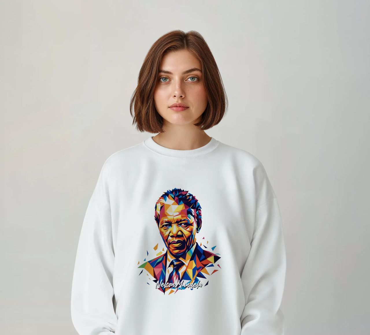 Nelson Mandela WPAP Pop Art felpa da vectorartnesia
