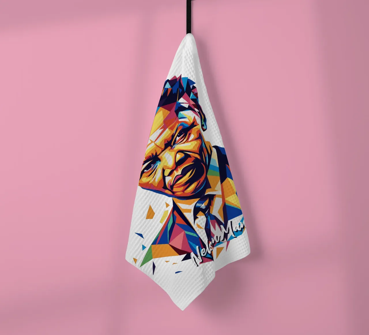 Nelson Mandela WPAP Pop Art torchon de vectorartnesia