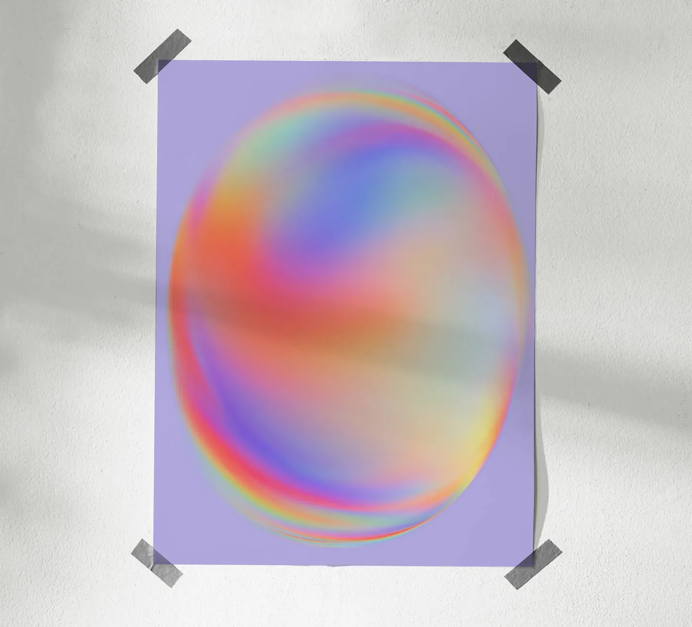 Iridescent Aura | Dreamy Pastel Gradient Poster von Nordic Stories Studio