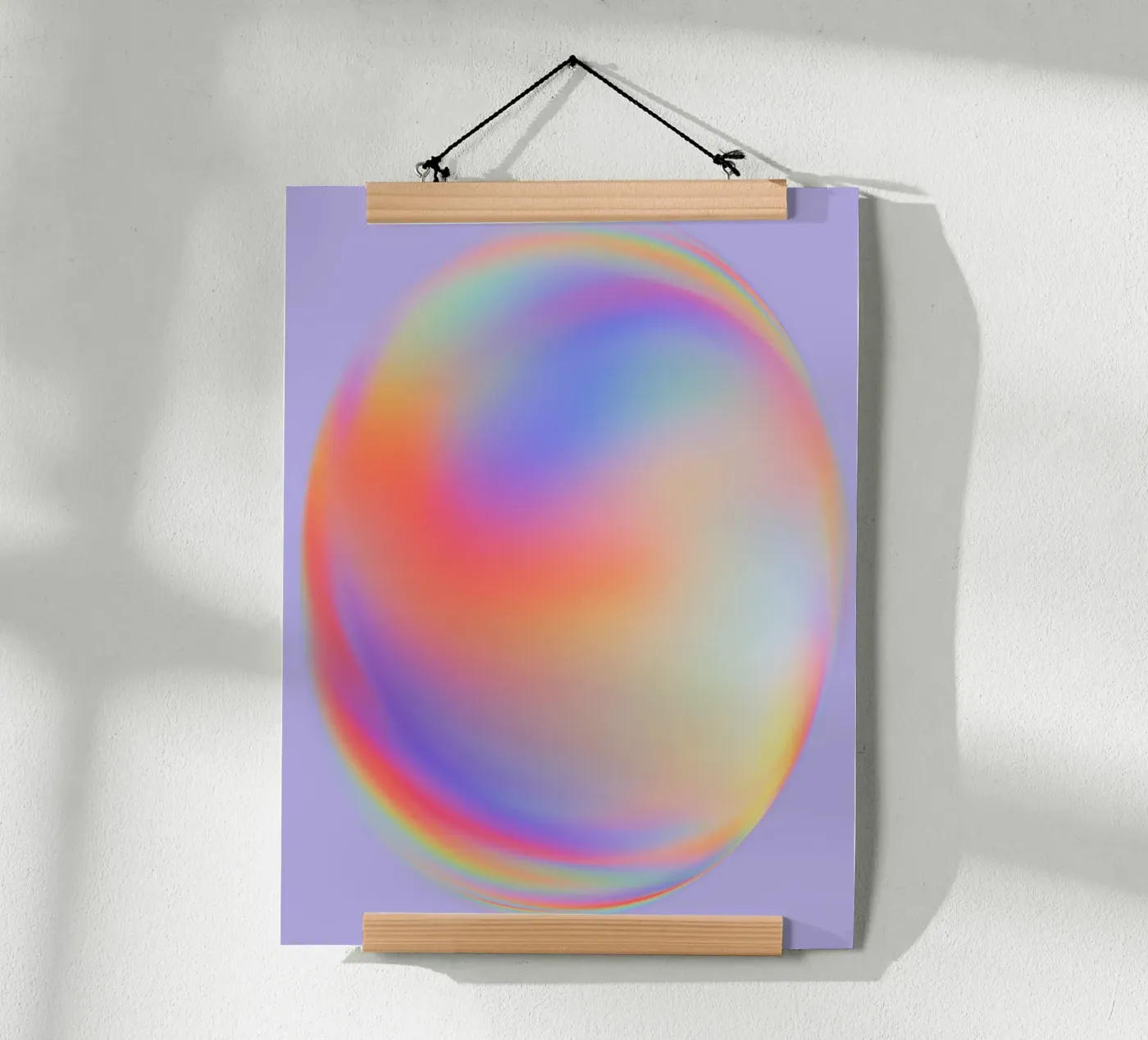 Iridescent Aura | Dreamy Pastel Gradient Poster von Nordic Stories Studio
