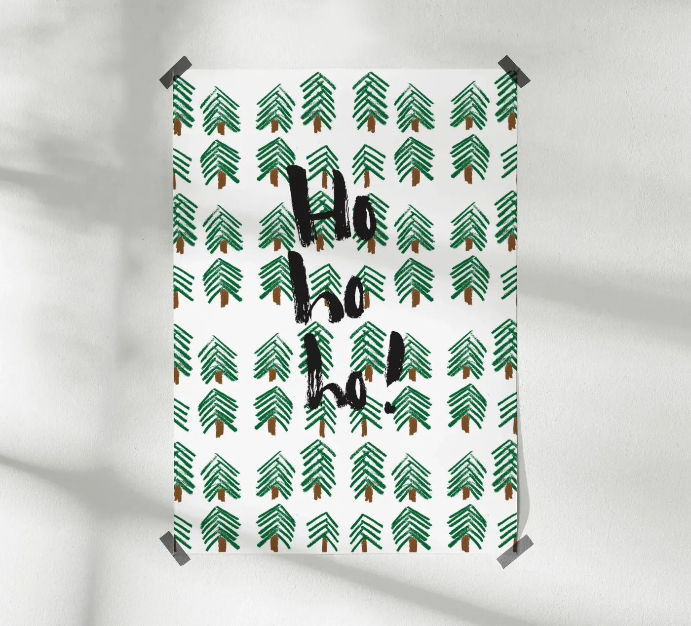 Hohoho poster by Brushmeetspaper