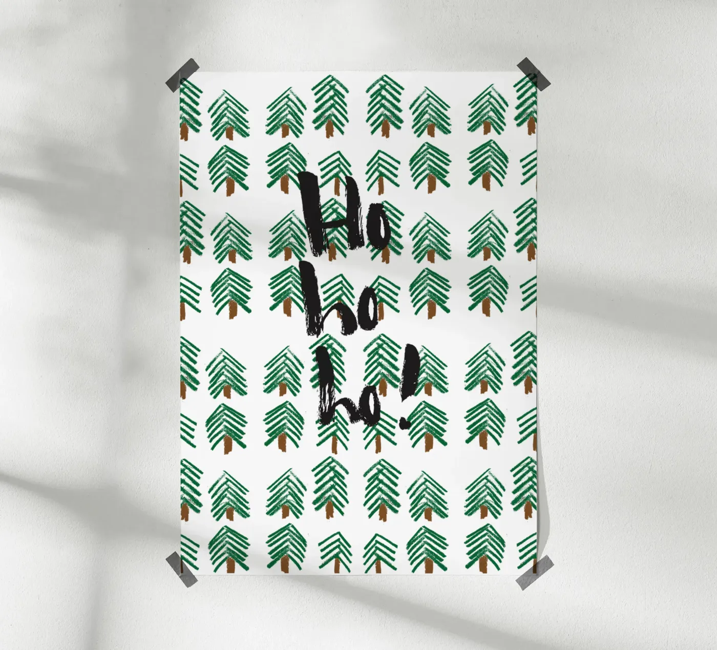 Hohoho Poster von Brushmeetspaper