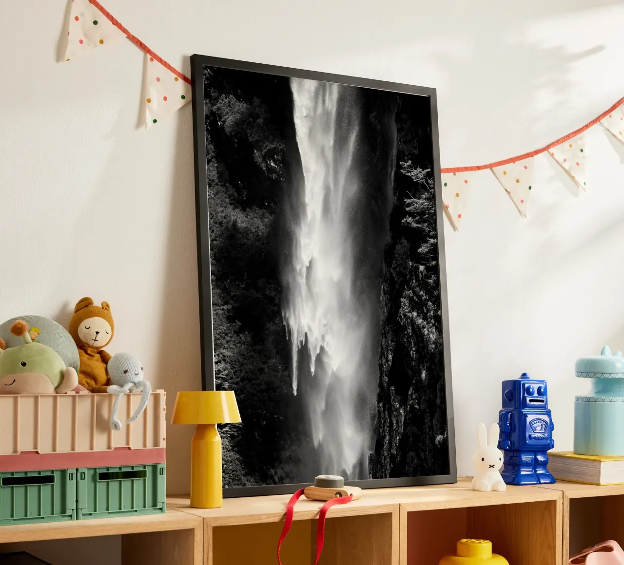 Waterfall poster by rafael campezato