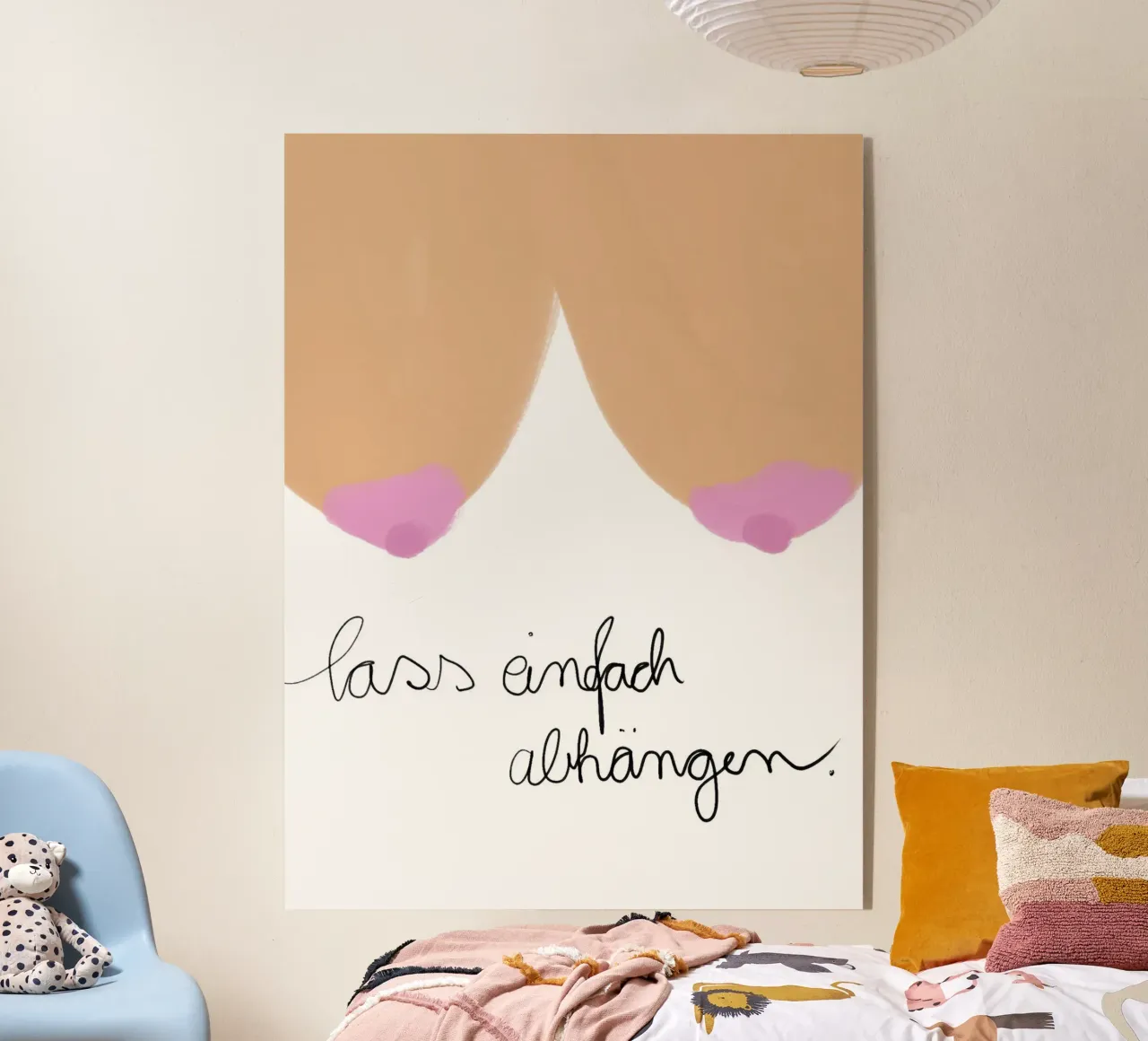 lass einfach abhängen plexiglass da Hej Ibiza by Ute Arnold