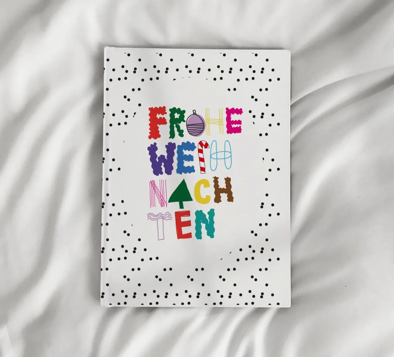 Frohe Weihnachten notebook by Brushmeetspaper