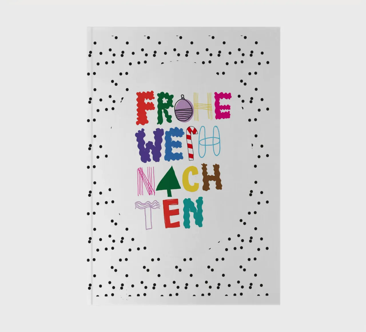 Frohe Weihnachten notebook by Brushmeetspaper