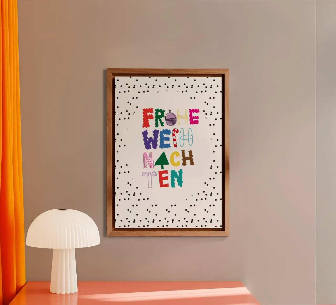 Frohe Weihnachten alluminio dibond da Brushmeetspaper