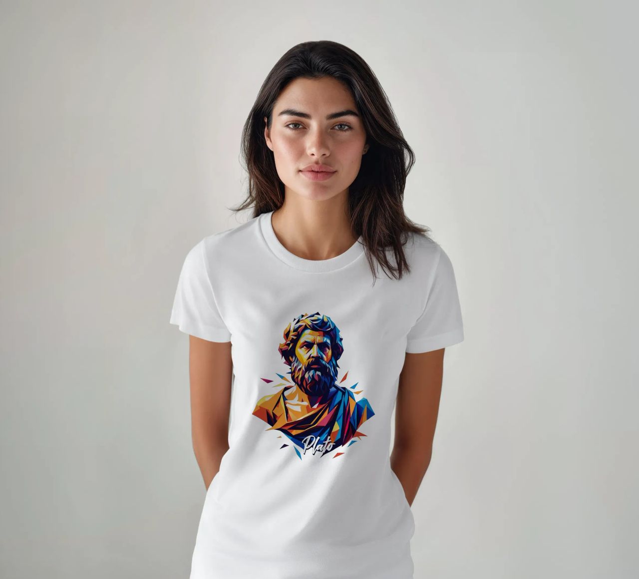 Plato WPAP Pop Art camiseta de vectorartnesia