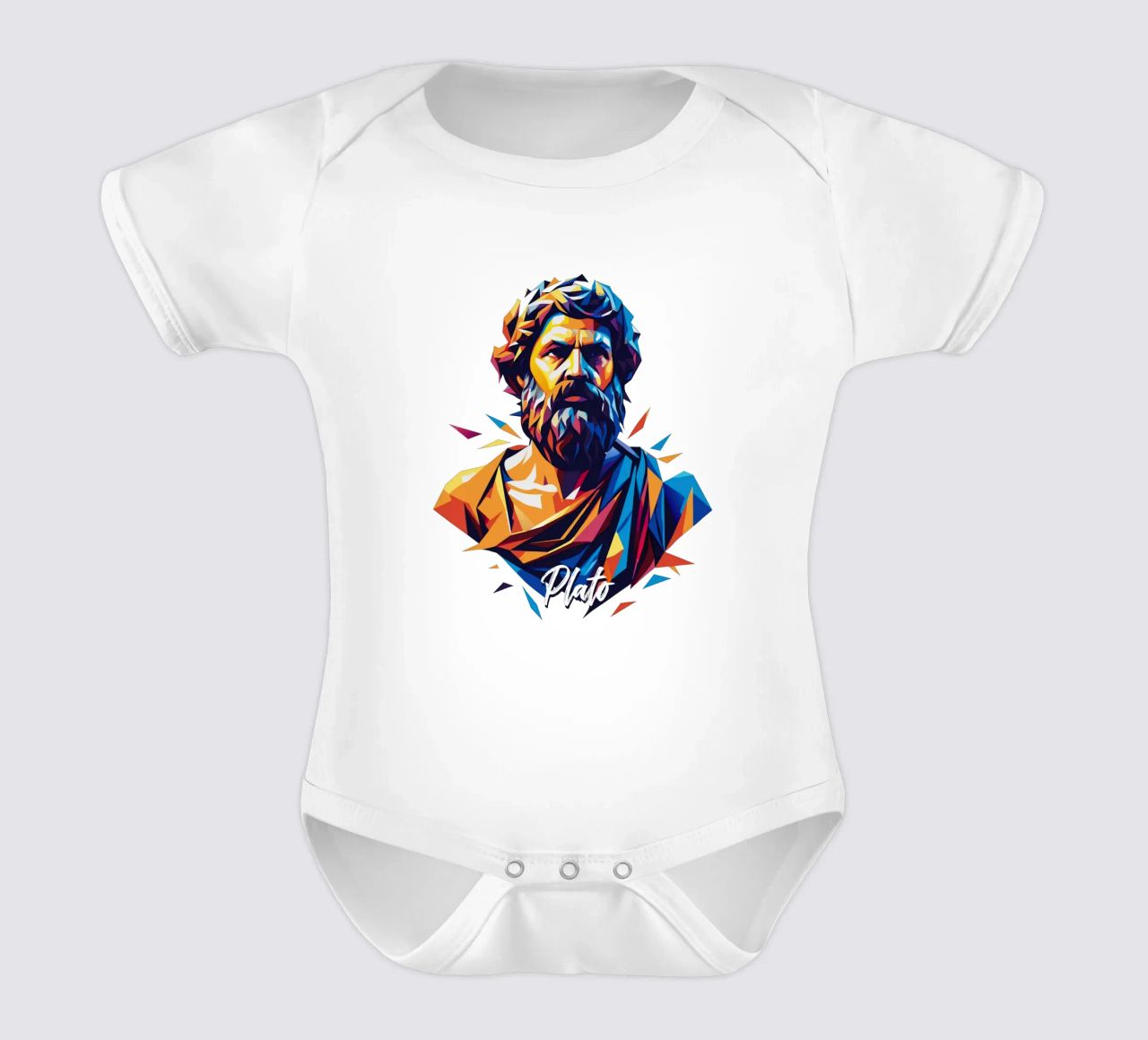 Plato WPAP Pop Art body de bebé de vectorartnesia