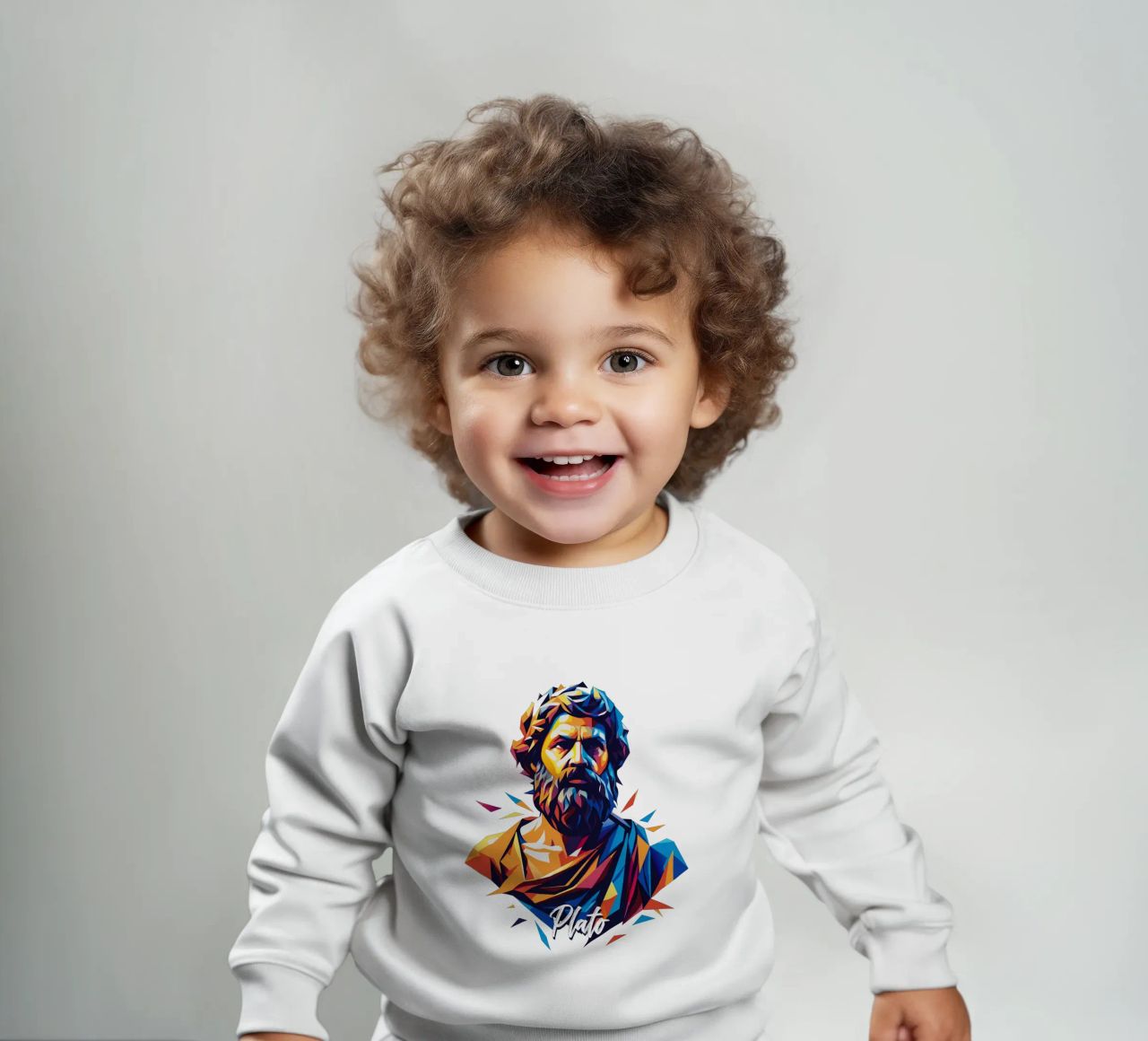 Plato WPAP Pop Art sudadera de bebé de vectorartnesia