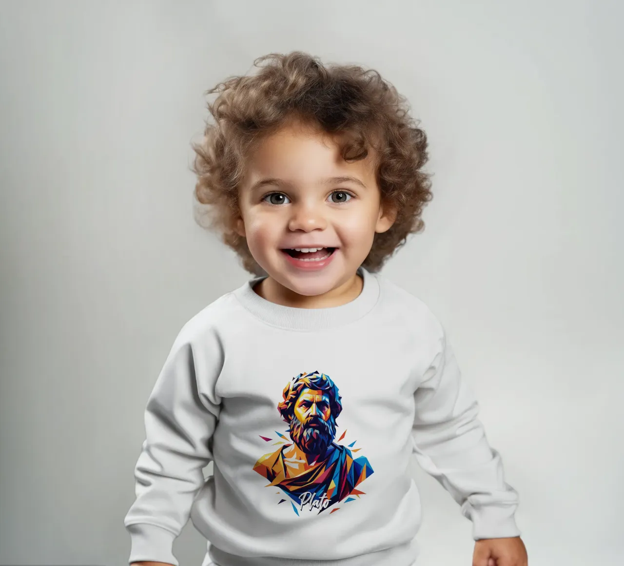 Plato WPAP Pop Art felpa neonato da vectorartnesia