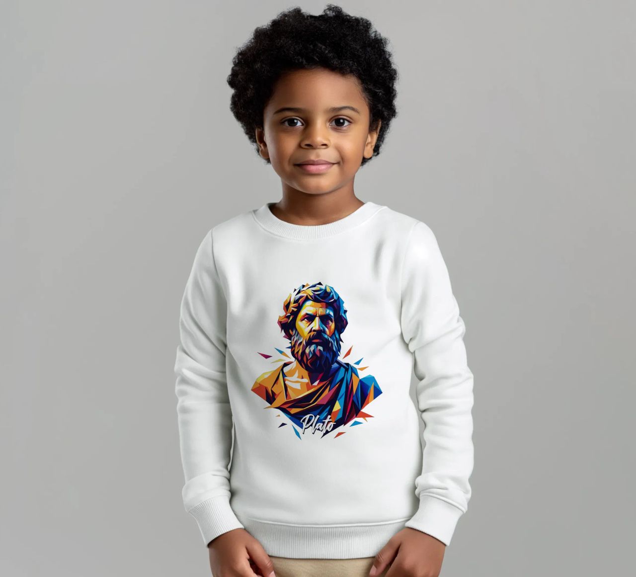 Plato WPAP Pop Art sudadera para niño de vectorartnesia