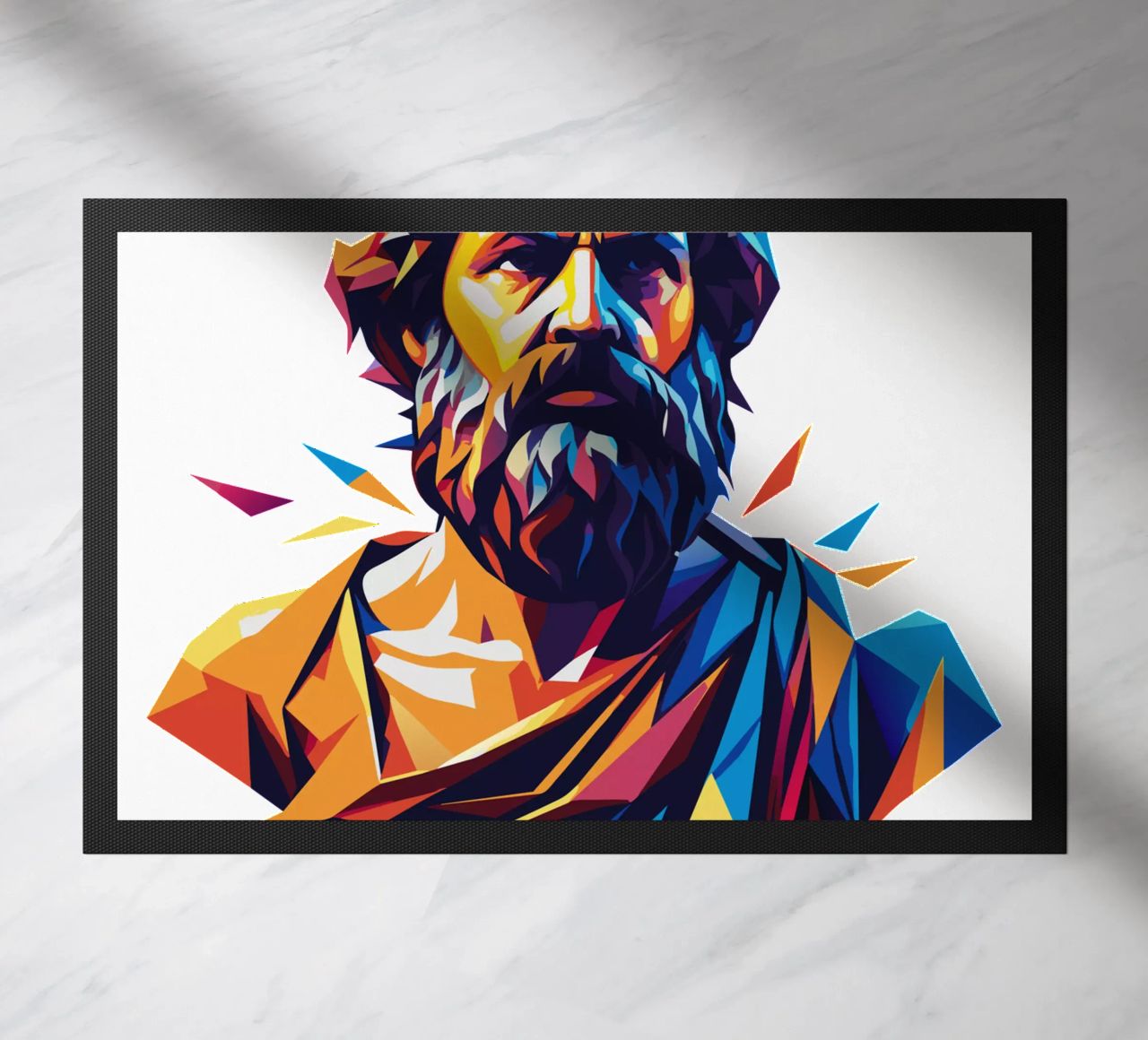 Plato WPAP Pop Art felpudo de vectorartnesia