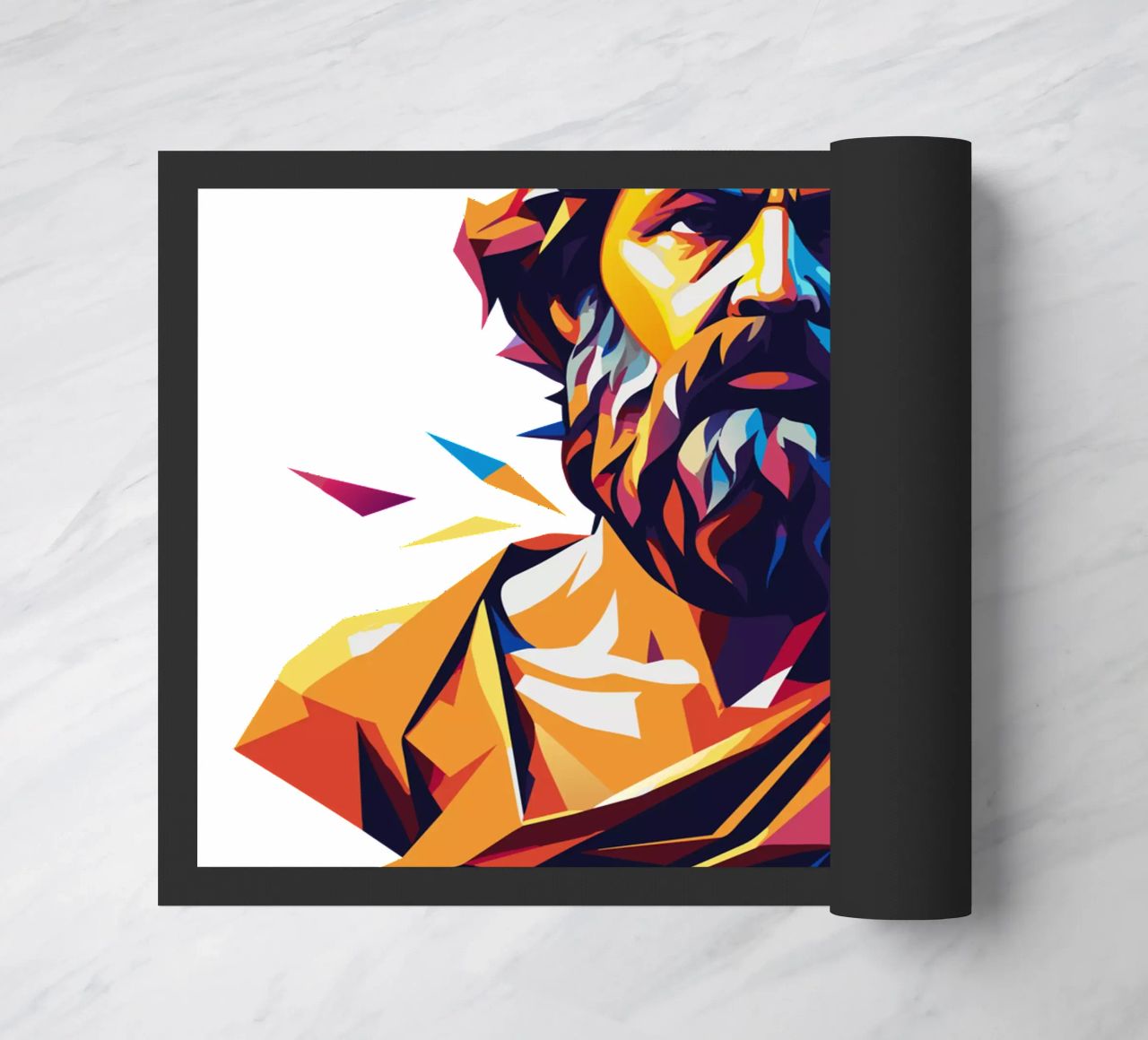 Plato WPAP Pop Art felpudo de vectorartnesia