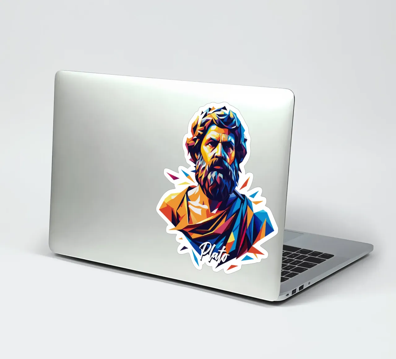 Plato WPAP Pop Art adesivo da vectorartnesia