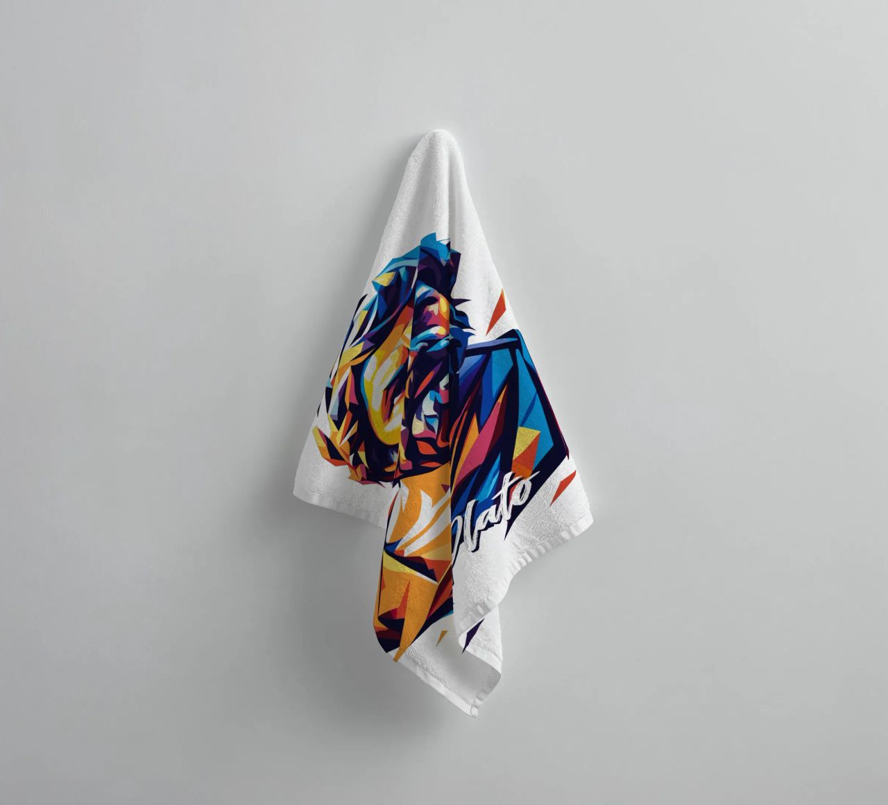 Plato WPAP Pop Art toalla de baño de vectorartnesia