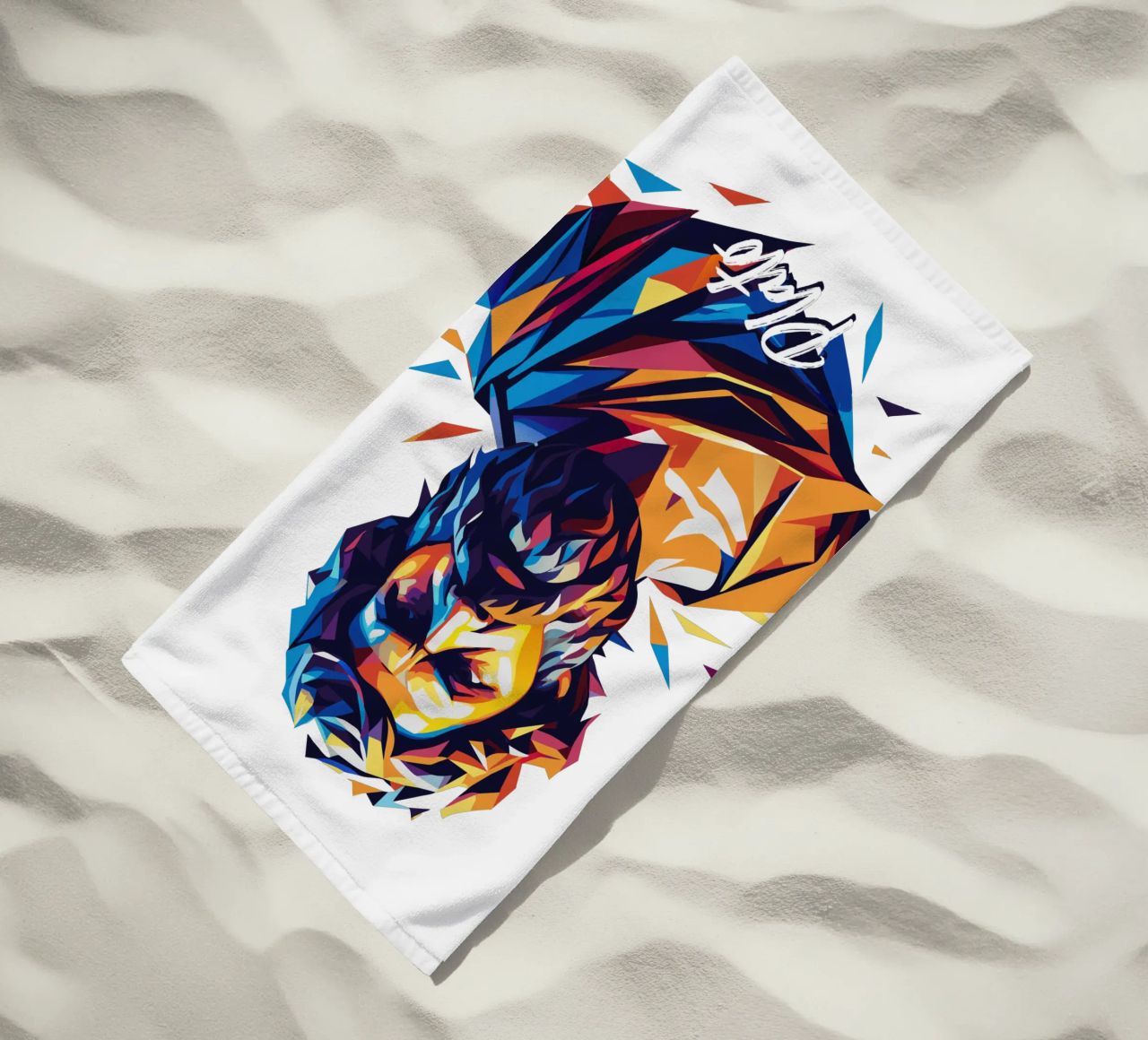 Plato WPAP Pop Art toalla de playa de vectorartnesia