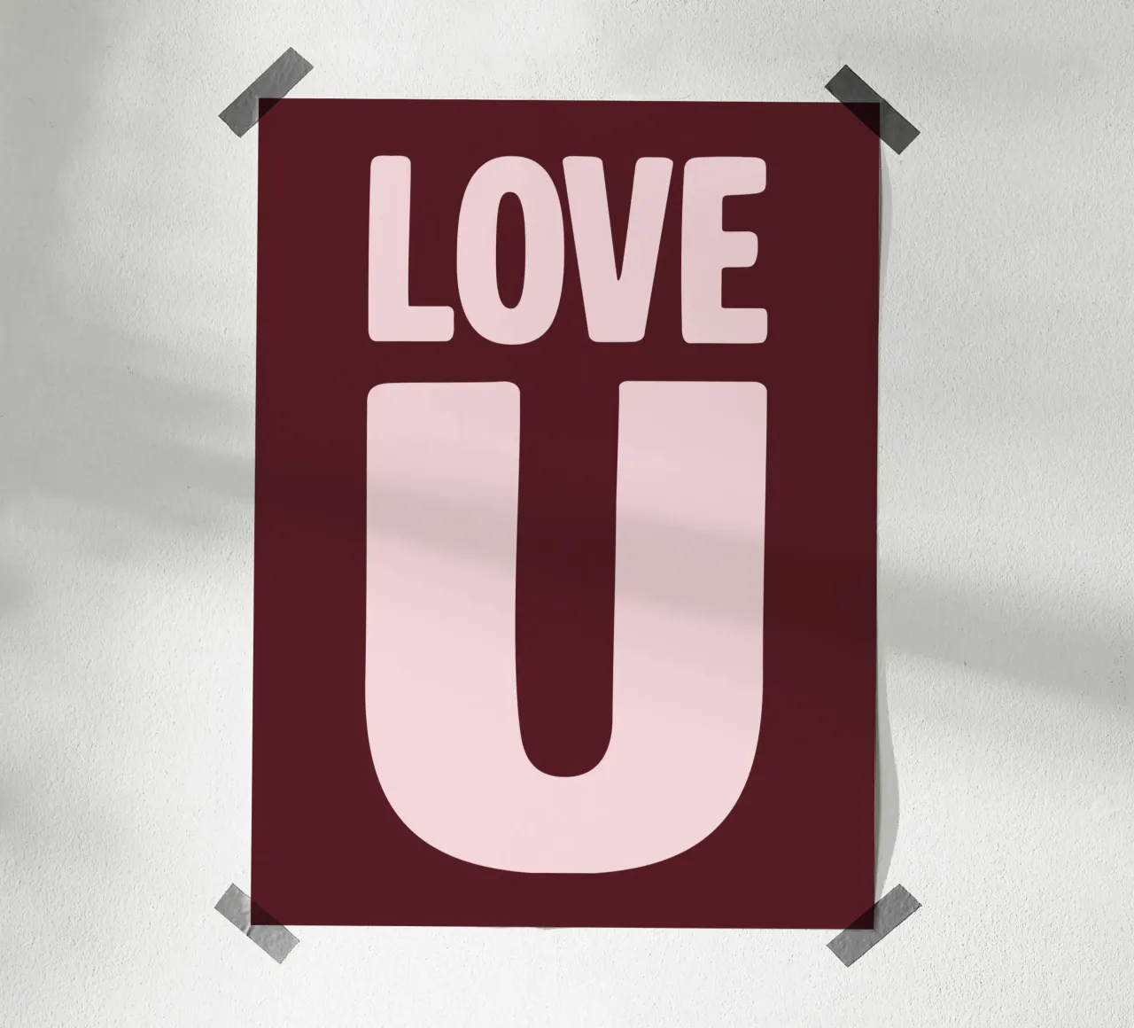 Love U poster da CSK DESIGN