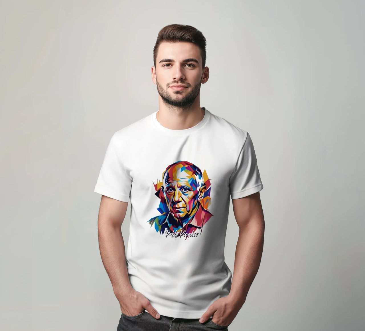 Pablo Picasso In WPAP Pop Art t-shirt da vectorartnesia