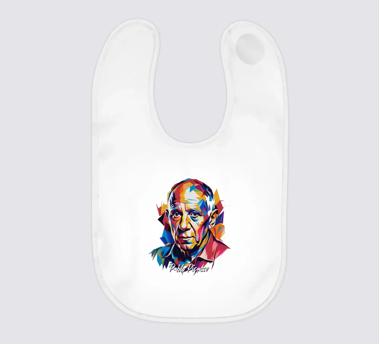 Pablo Picasso In WPAP Pop Art Babylätzchen von vectorartnesia