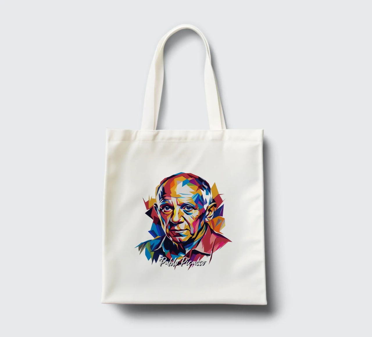 Pablo Picasso In WPAP Pop Art borsa in juta da vectorartnesia
