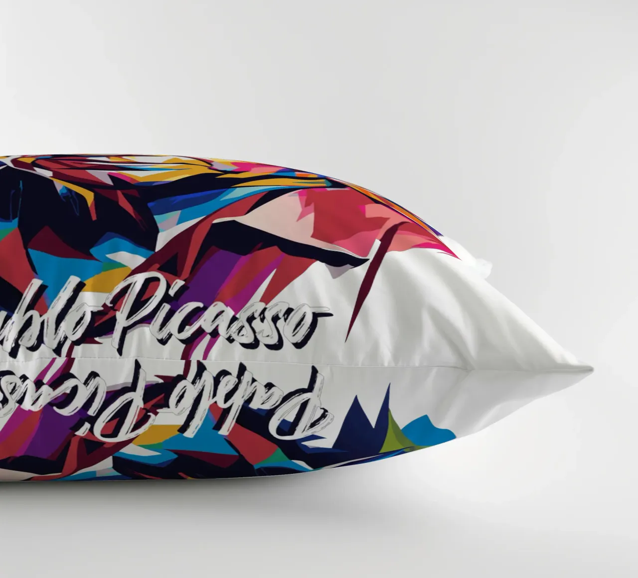 Pablo Picasso In WPAP Pop Art cuscino da vectorartnesia