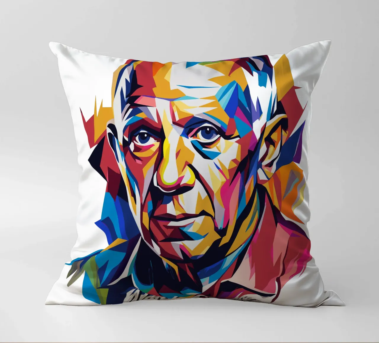 Pablo Picasso In WPAP Pop Art cuscino da vectorartnesia