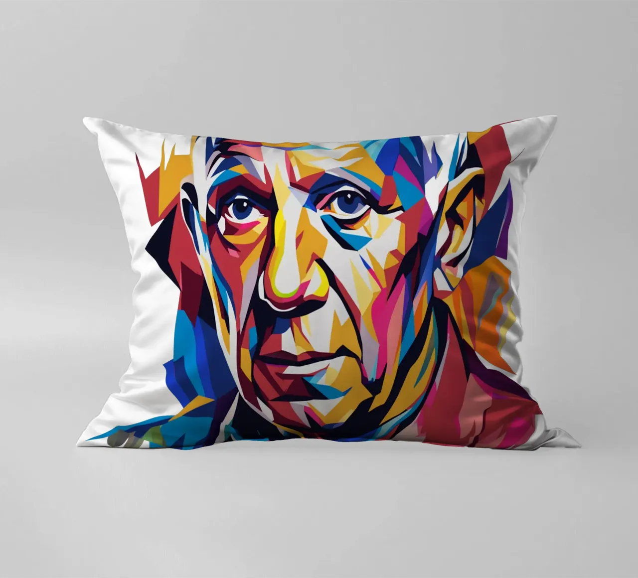 Pablo Picasso In WPAP Pop Art cuscino da vectorartnesia