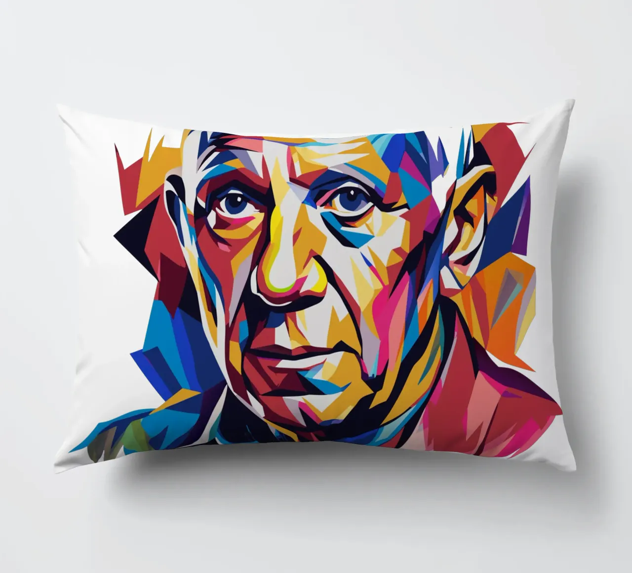 Pablo Picasso In WPAP Pop Art cuscino da vectorartnesia