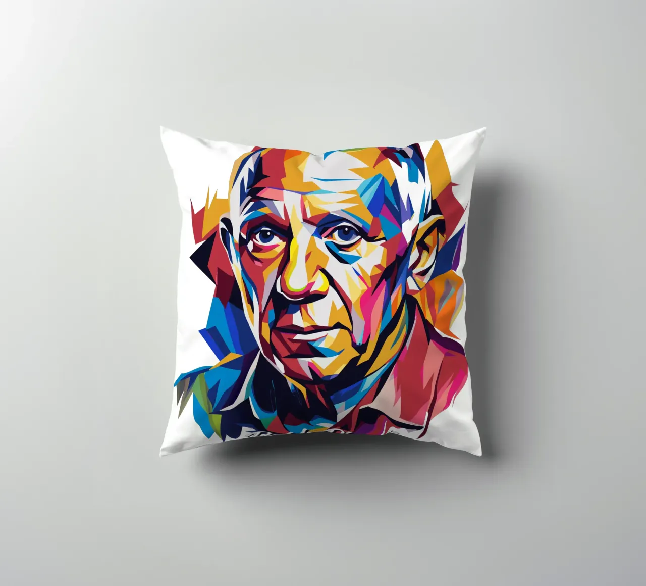 Pablo Picasso In WPAP Pop Art cuscino da vectorartnesia