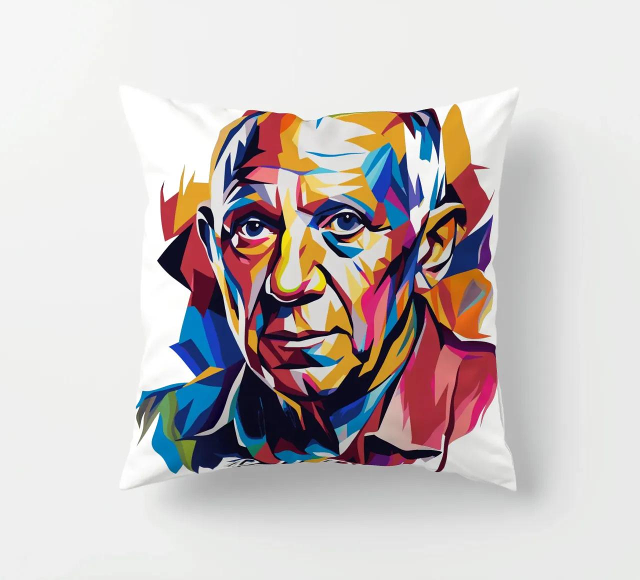 Pablo Picasso In WPAP Pop Art cuscino da vectorartnesia