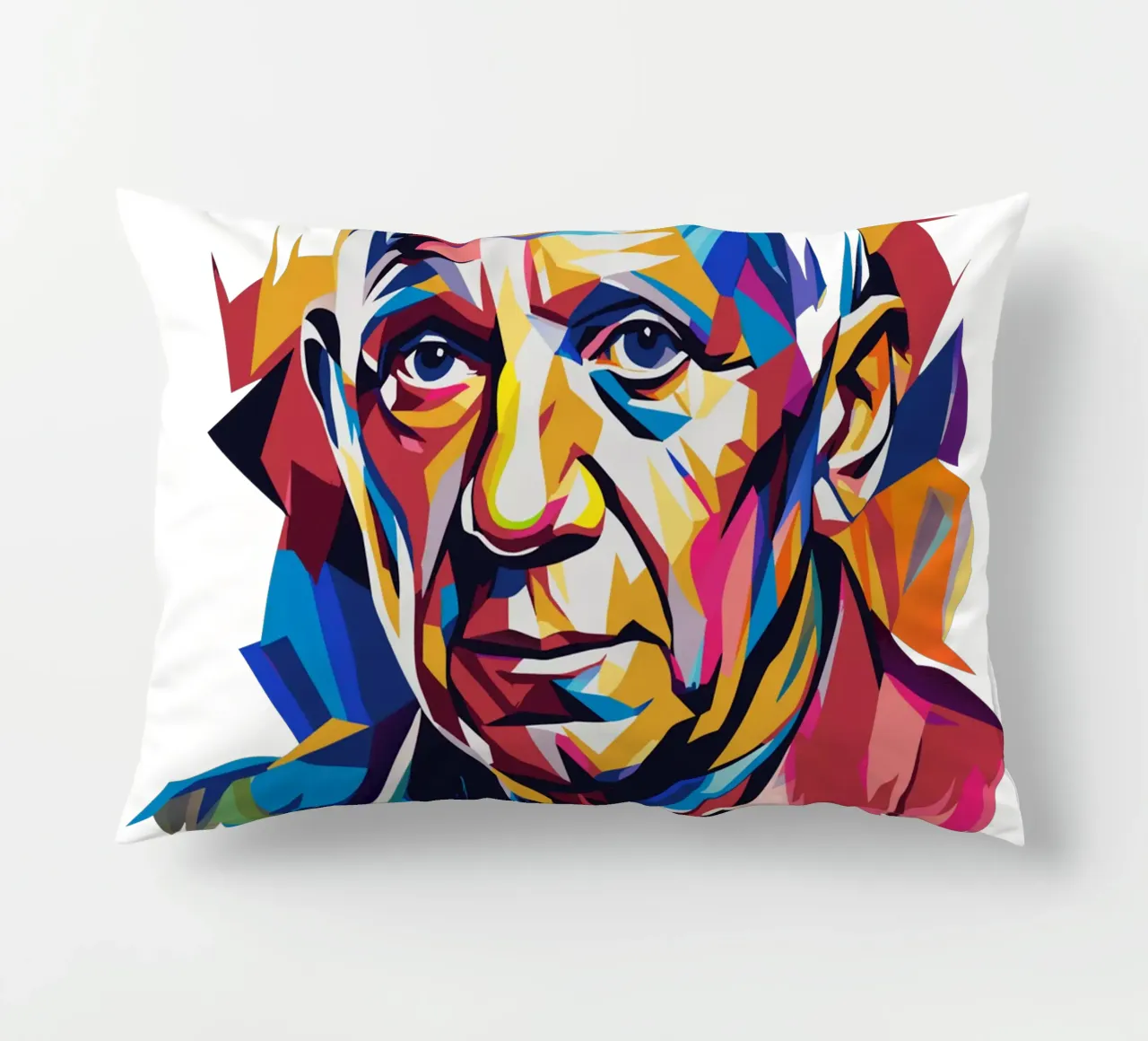 Pablo Picasso In WPAP Pop Art cuscino da vectorartnesia