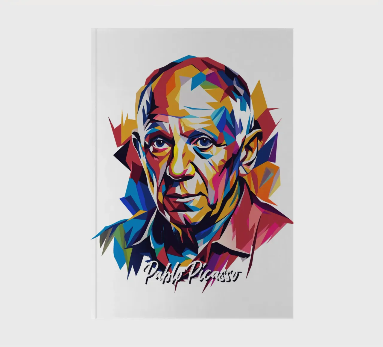 Pablo Picasso In WPAP Pop Art carnet de notes de vectorartnesia