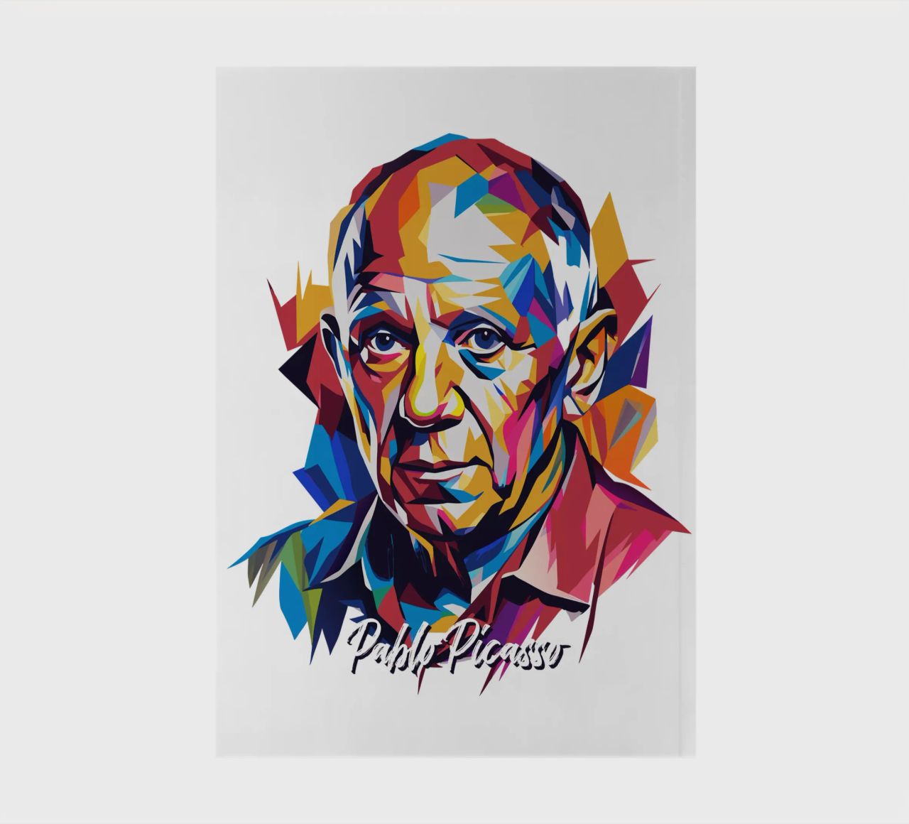 Pablo Picasso In WPAP Pop Art notebook by vectorartnesia