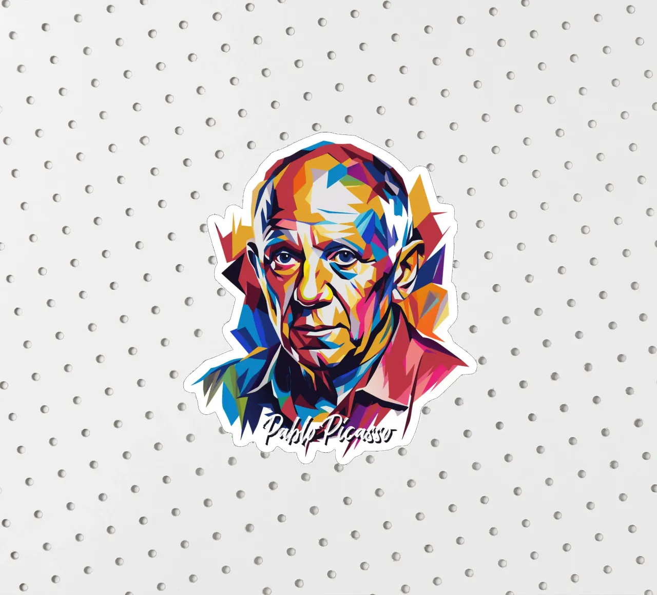 Pablo Picasso In WPAP Pop Art adesivo da vectorartnesia